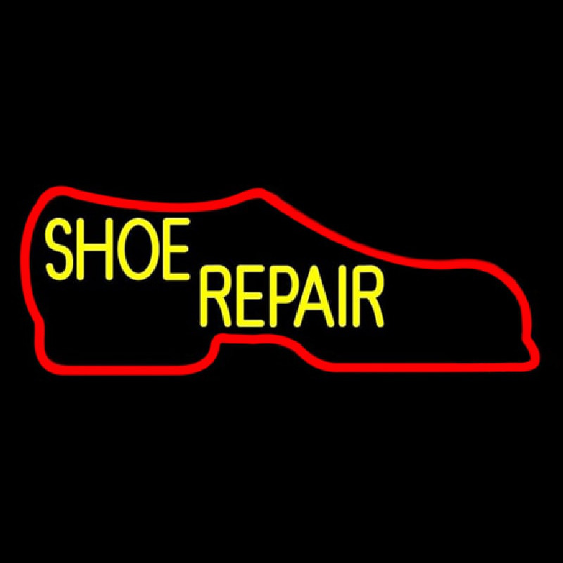 Red Boot Shoe Repair Neontábla