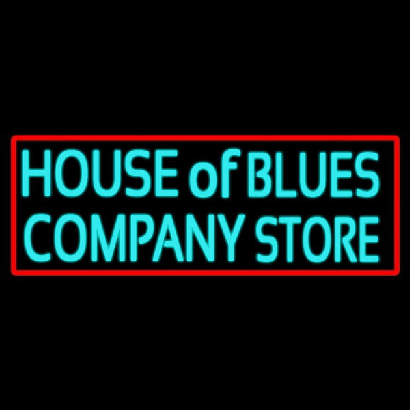 Red Border House Of Blues Company Store Neontábla