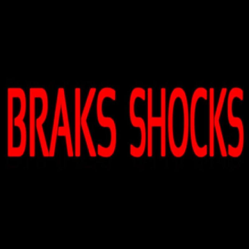Red Brakes Shocks Neontábla