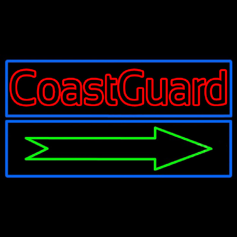 Red Coast Guard Neontábla