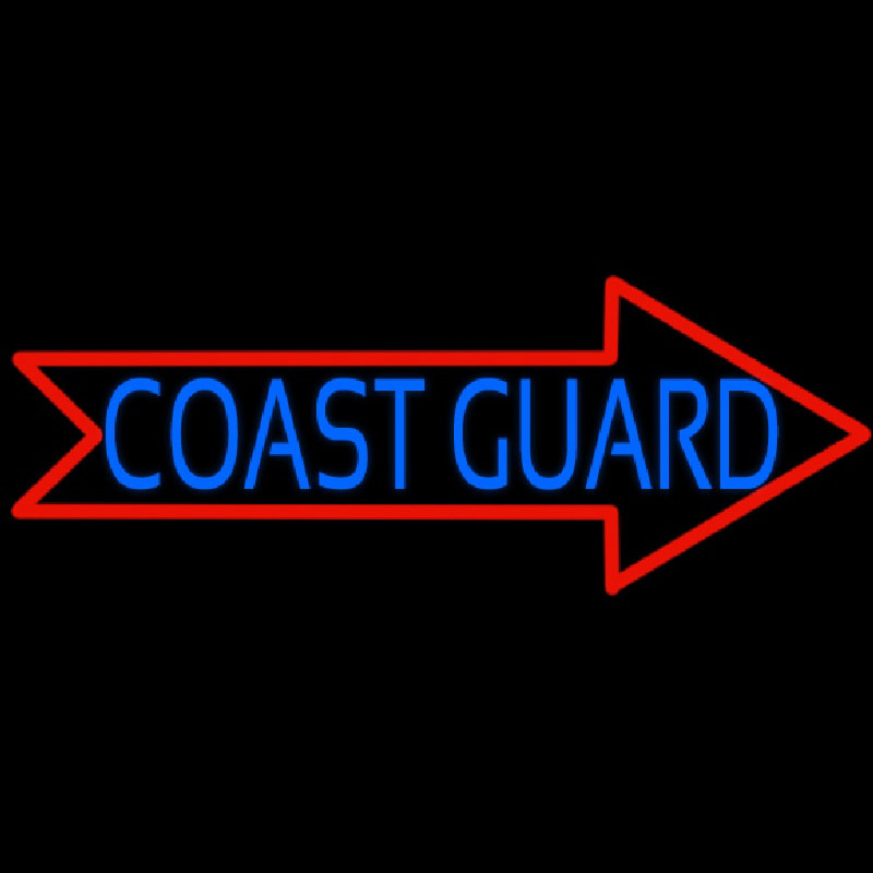 Red Coast Guard Neontábla