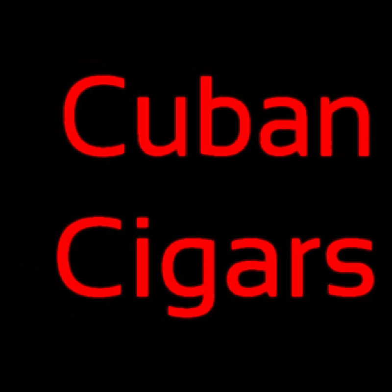 Red Cuban Cigars Neontábla