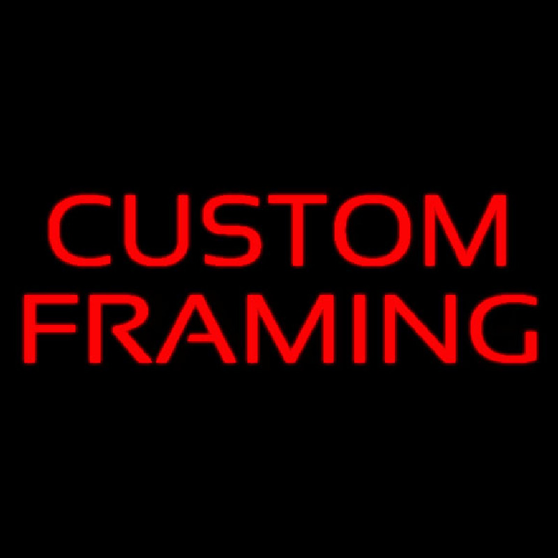 Red Custom Framing 1 Neontábla