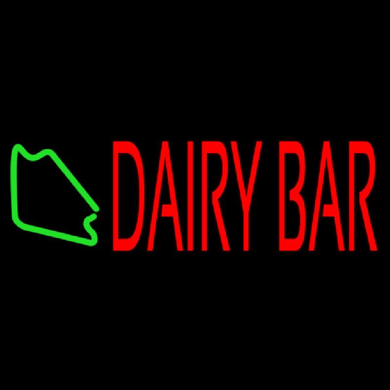 Red Dairy Bar Neontábla