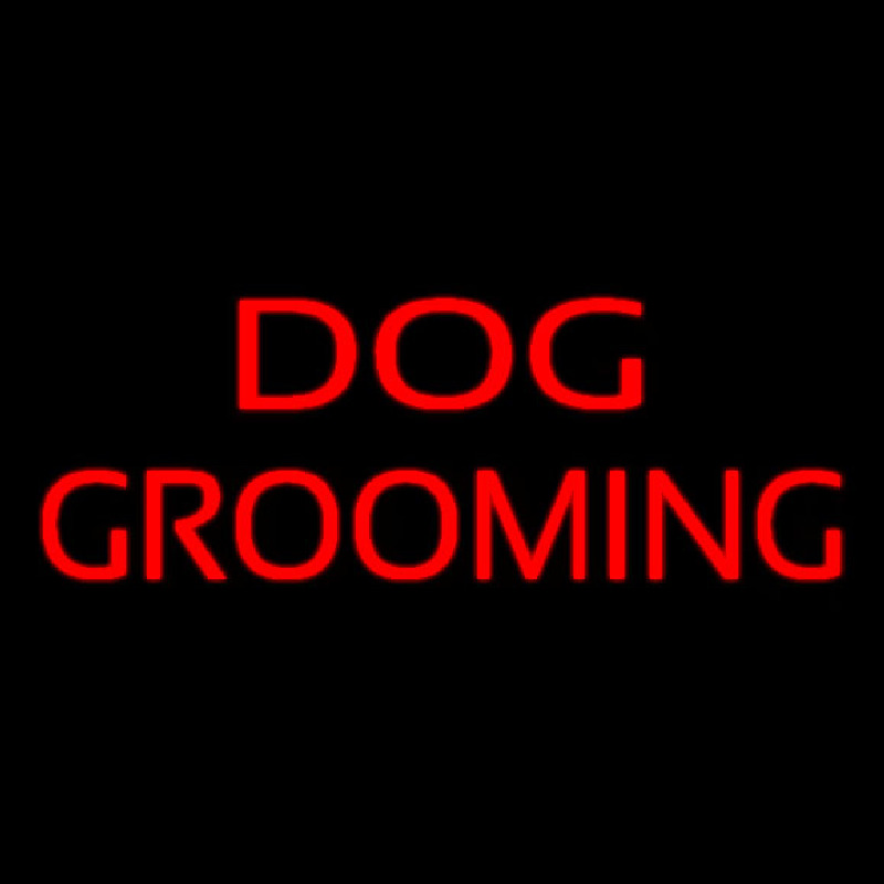 Red Dog Grooming Neontábla