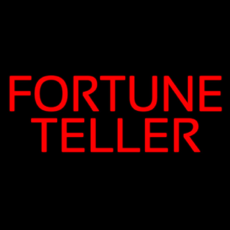 Red Fortune Teller Neontábla
