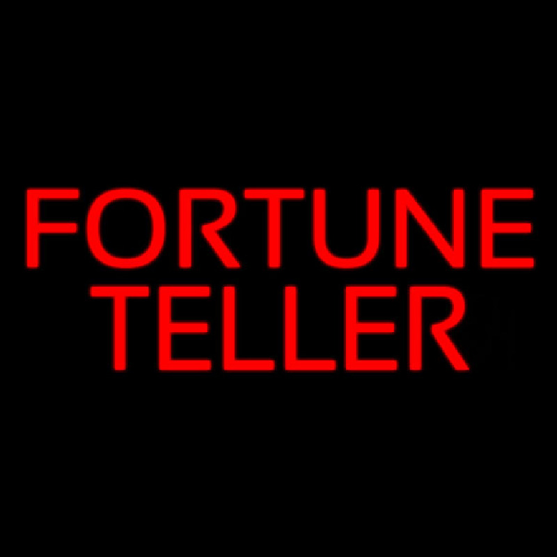 Red Fortune Teller Neontábla