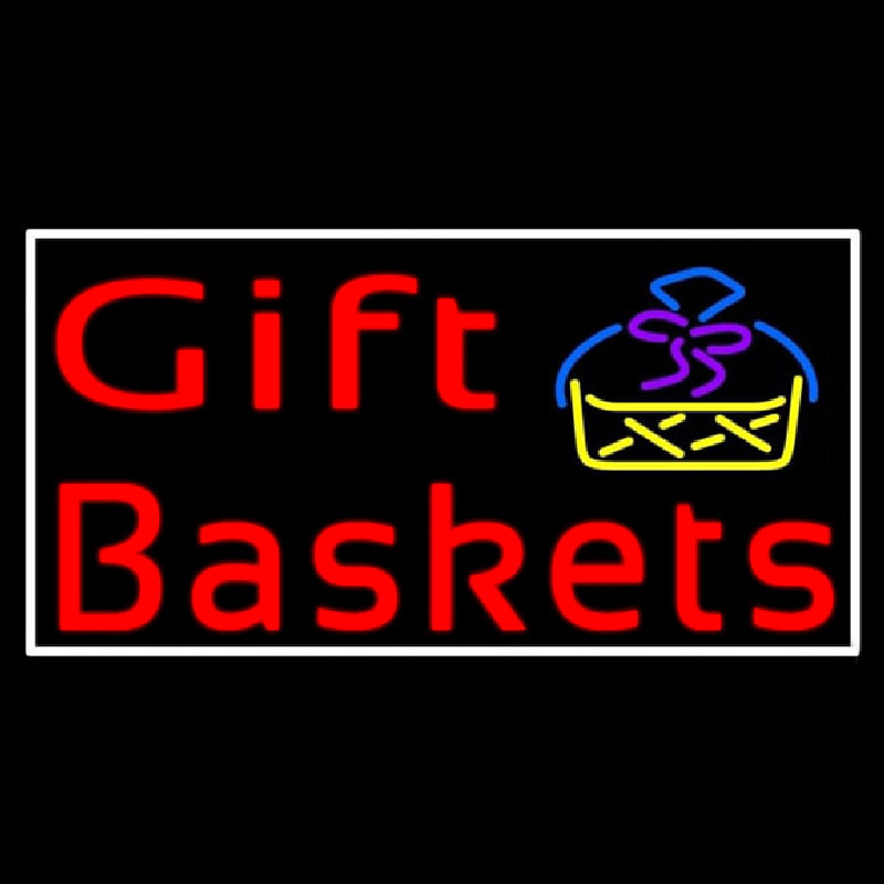 Red Gift Baskets With Logo Neontábla