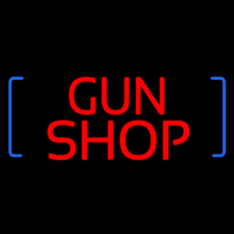 Red Gun Shop Neontábla