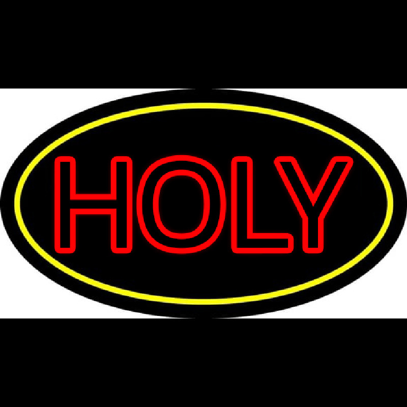 Red Holy With Border Neontábla