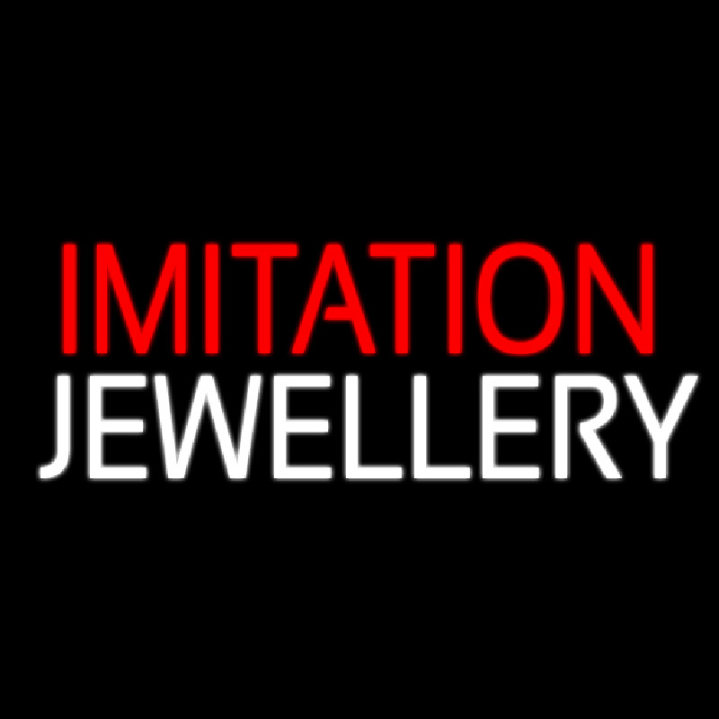 Red Imitation White Jewelry Neontábla
