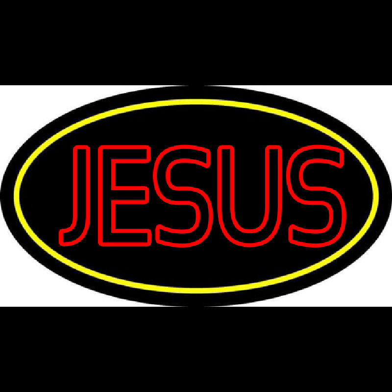 Red Jesus Block Neontábla