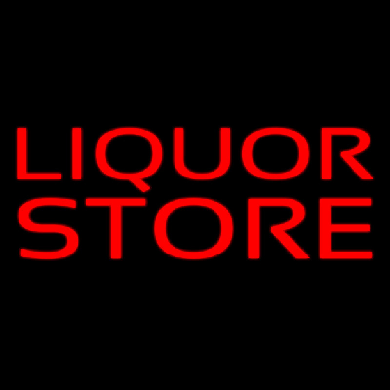 Red Liquor Store Neontábla