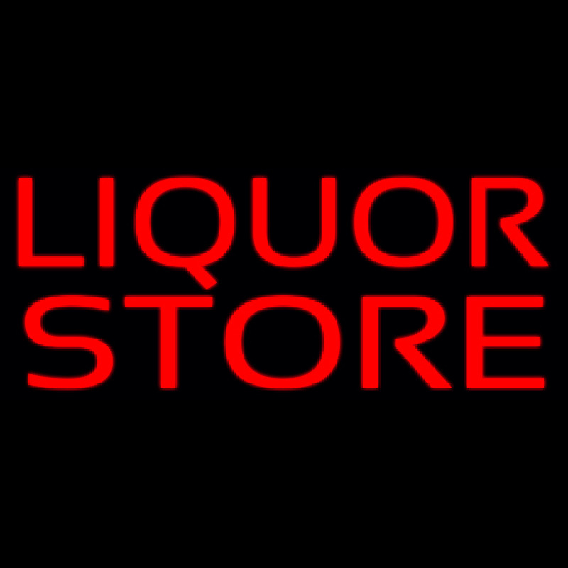 Red Liquor Store Neontábla