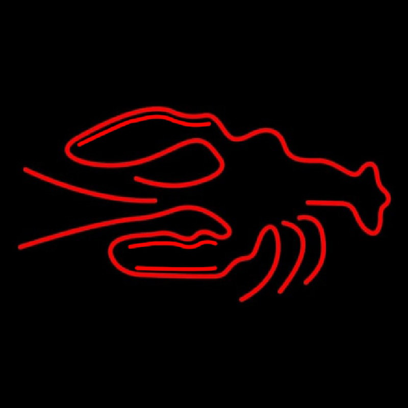 Red Logo Lobster Neontábla