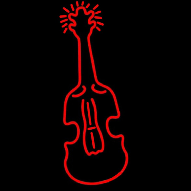Red Logo Violin Neontábla