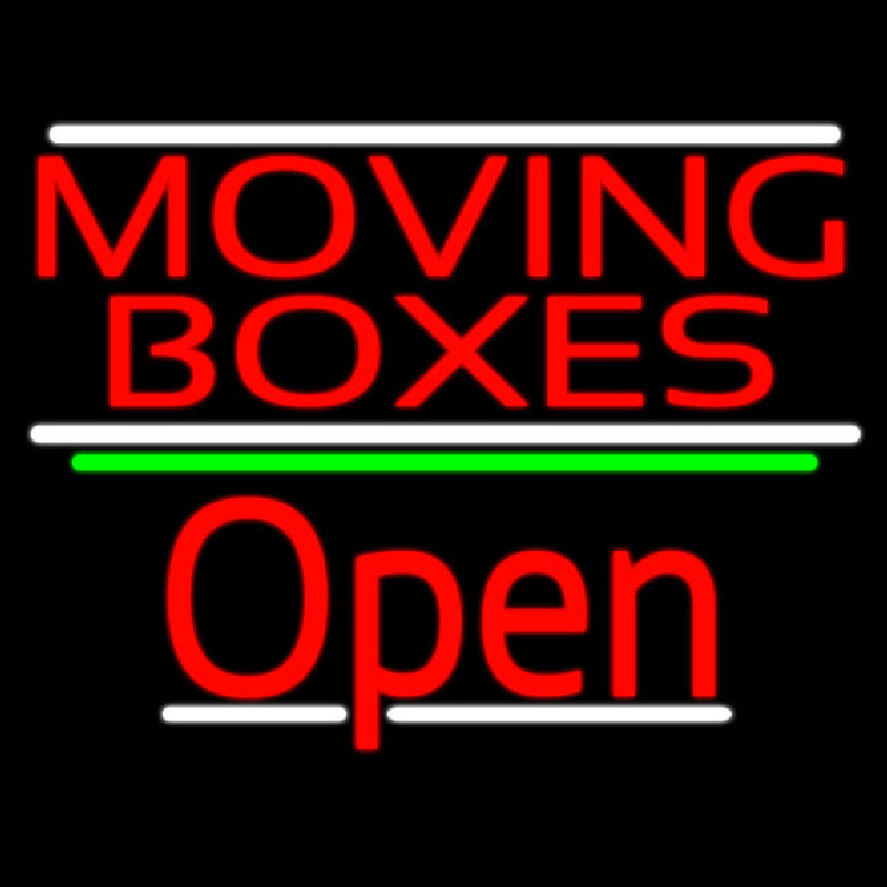 Red Moving Bo es Open 3 Neontábla