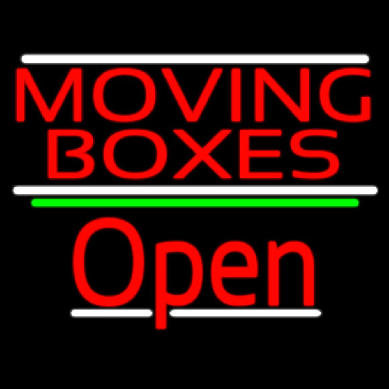 Red Moving Bo es Open 3 Neontábla