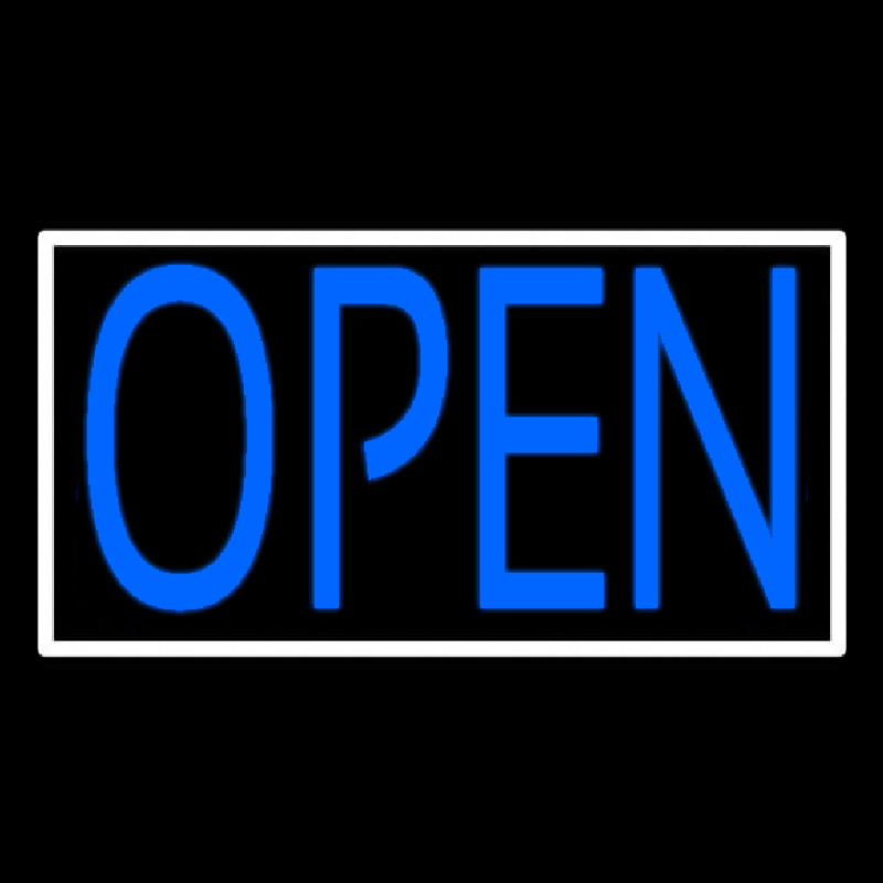 Red Open Fish Logo Flashing Neontábla