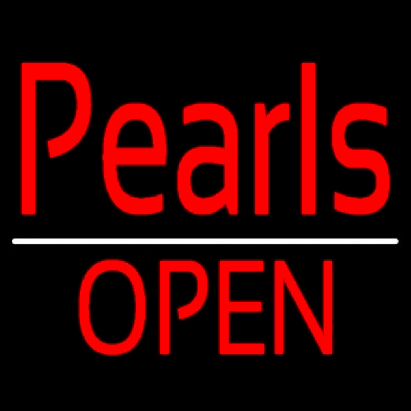Red Pearls Open Neontábla