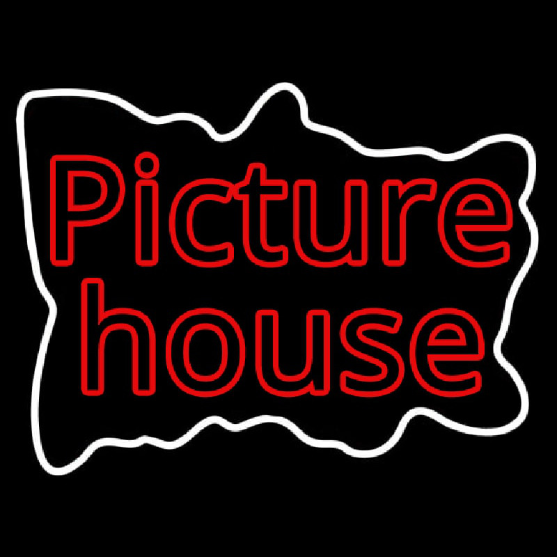 Red Picture House Neontábla