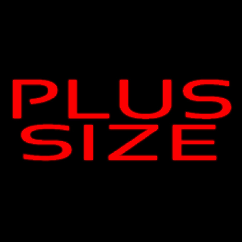 Red Plus Size Neontábla