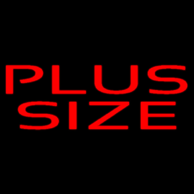 Red Plus Size Neontábla