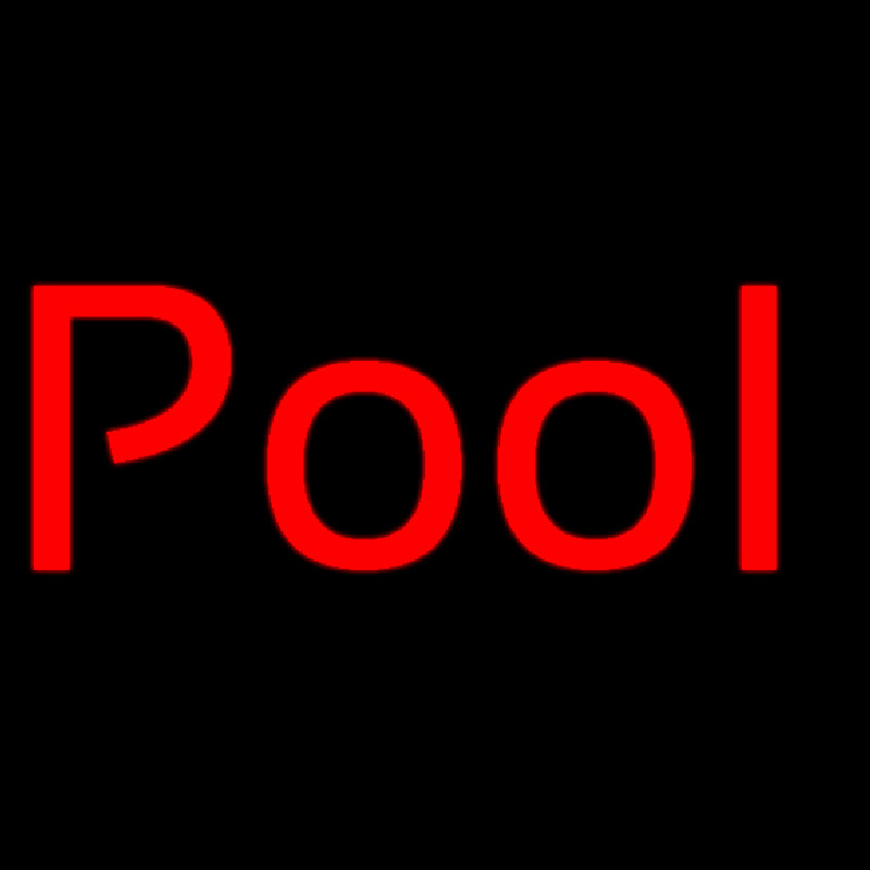 Red Pool Neontábla