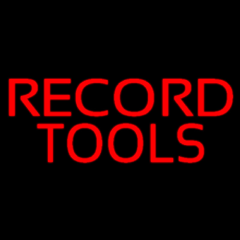 Red Record Tools 1 Neontábla