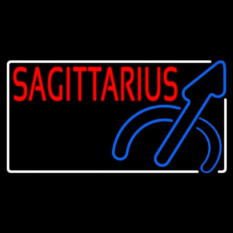 Red Sagittarius Neontábla