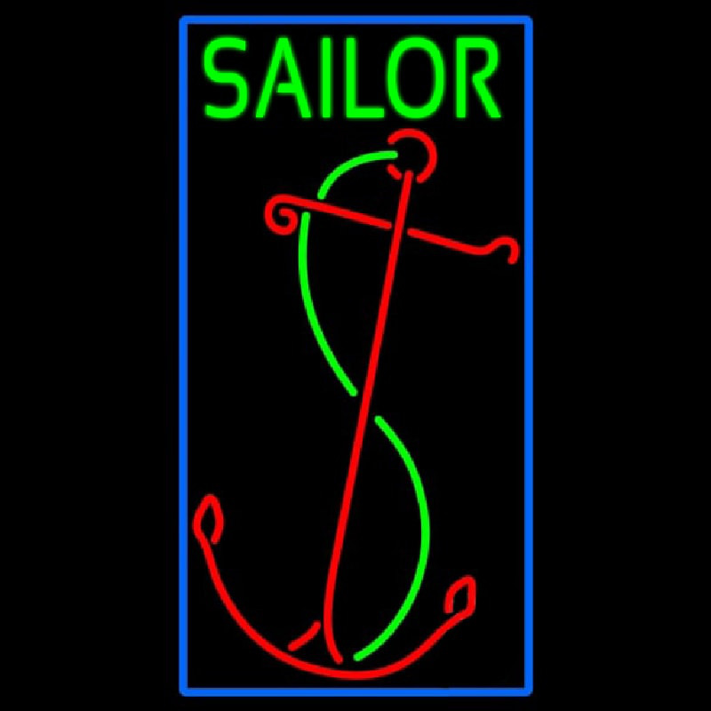 Red Sailor Logo Neontábla