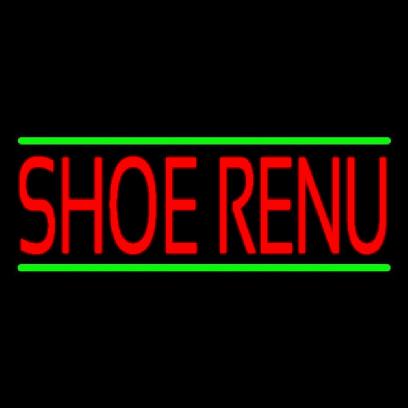 Red Shoe Renu Green Line Neontábla