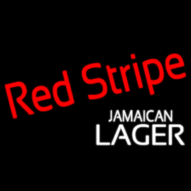 Red Stripe Jamaican Lager Logo Beer Sign Neontábla