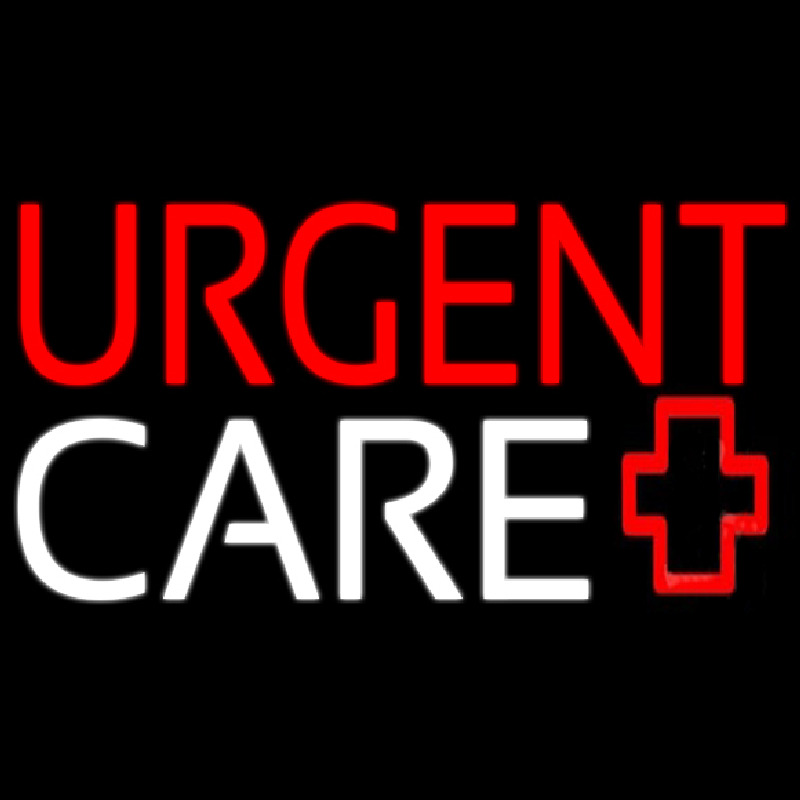 Red Urgent Care Plus Logo Neontábla