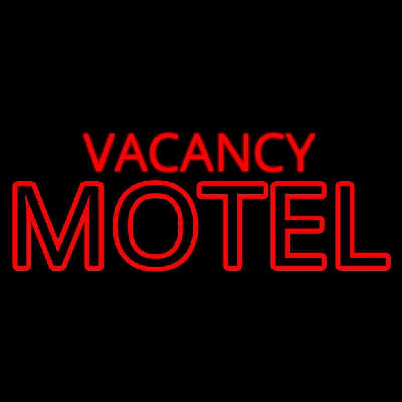 Red Vacancy Motel Neontábla