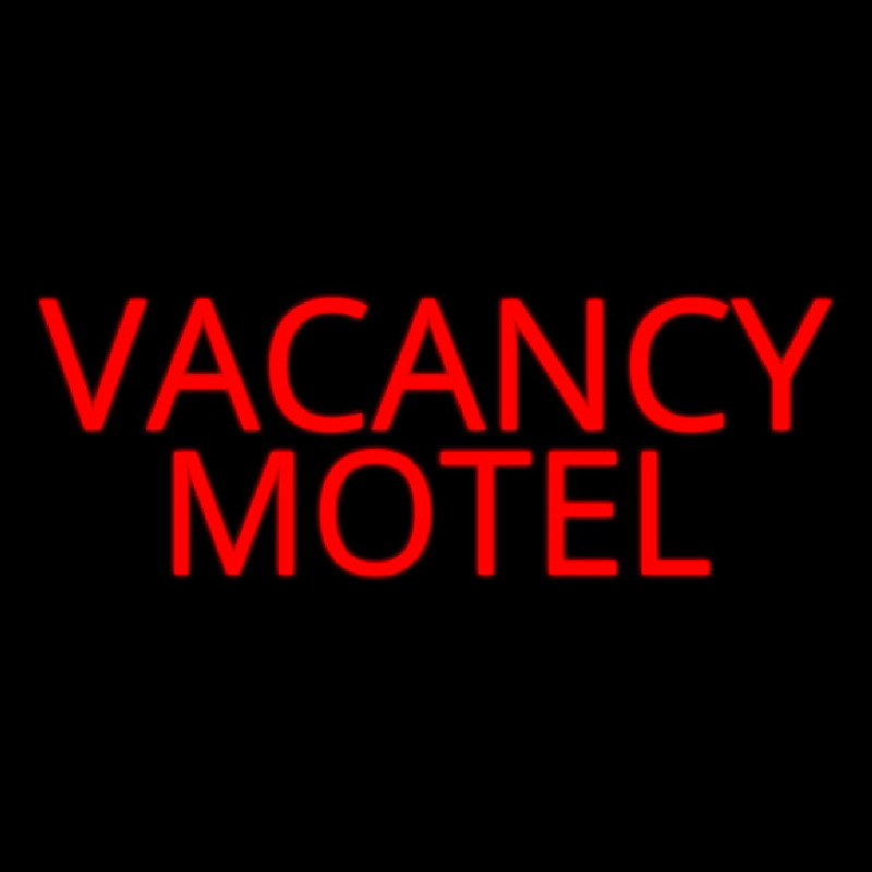 Red Vacancy Motel Neontábla