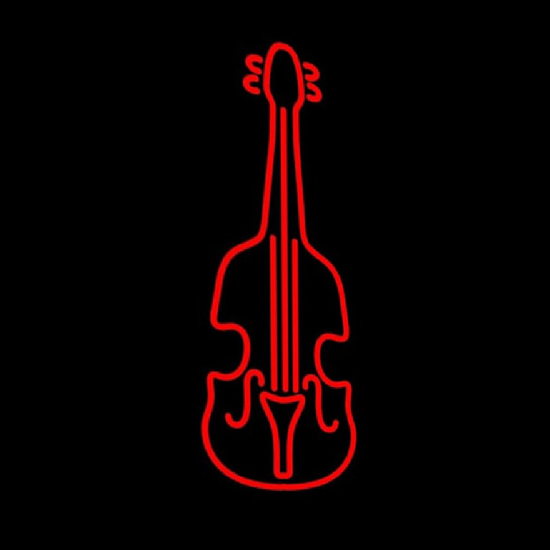 Red Violin Logo 1 Neontábla