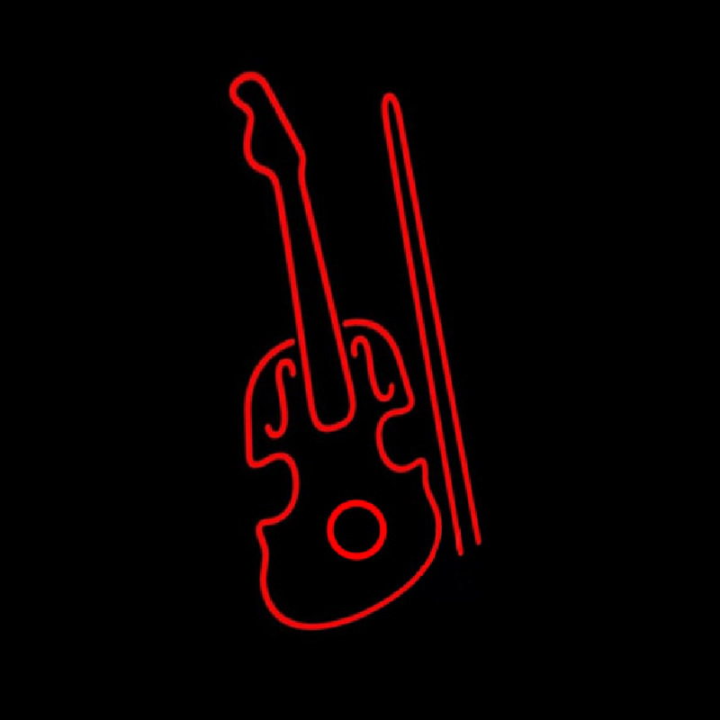 Red Violin Logo Neontábla