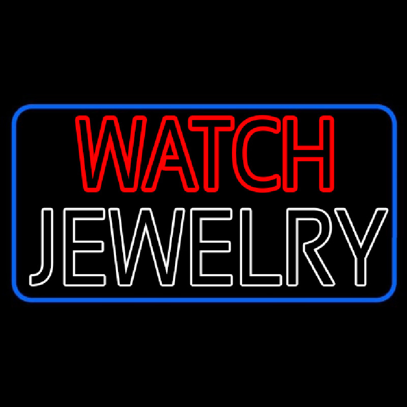Red Watch White Jewelry Neontábla