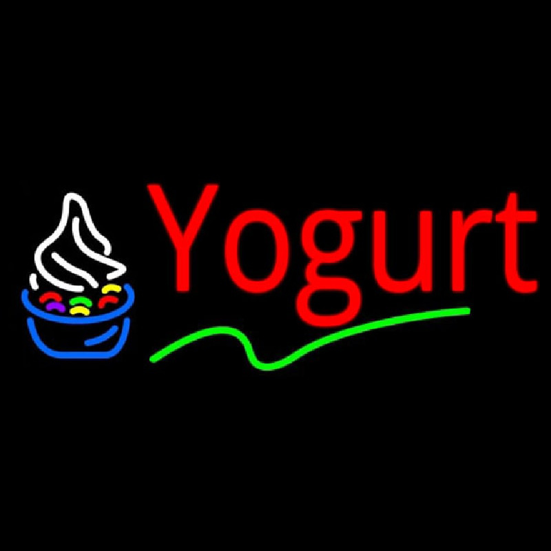 Red Yogurt Logo Neontábla