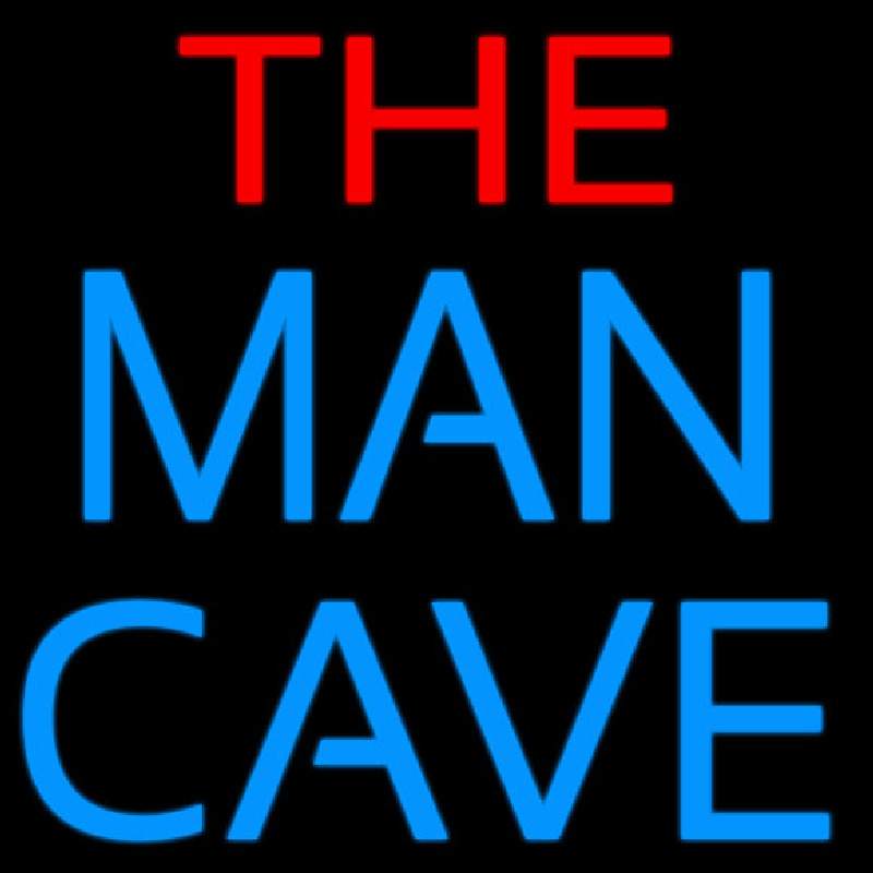 Red and Blue The Man Cave Neontábla