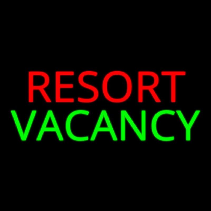 Resort Vacancy 2 Neontábla