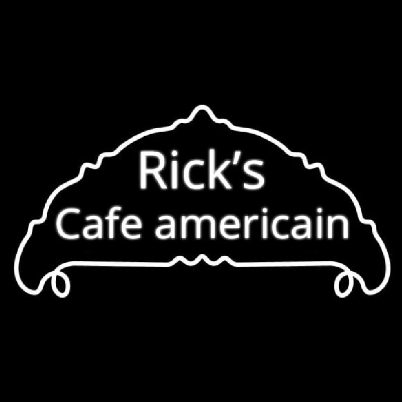Ricks Cafe Americain  Neontábla
