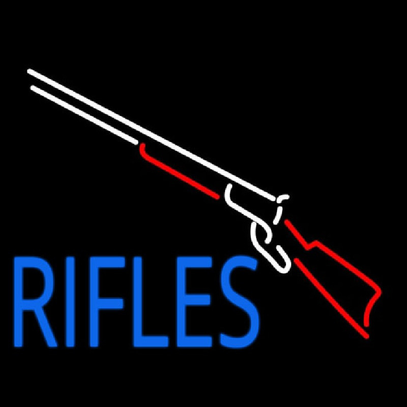 Rifles With Graphic Neontábla
