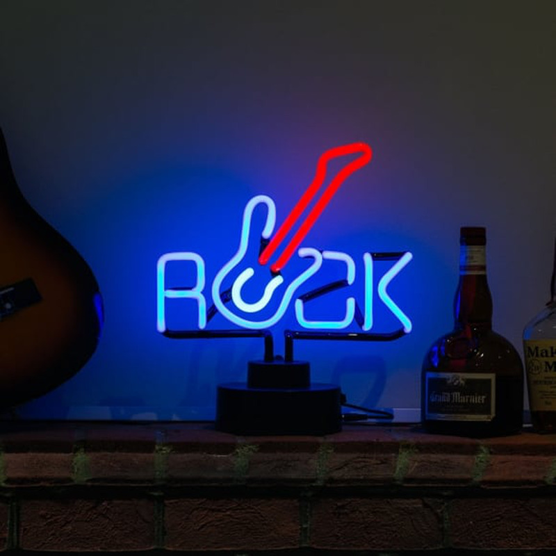 Rock Guitar Desktop Neontábla