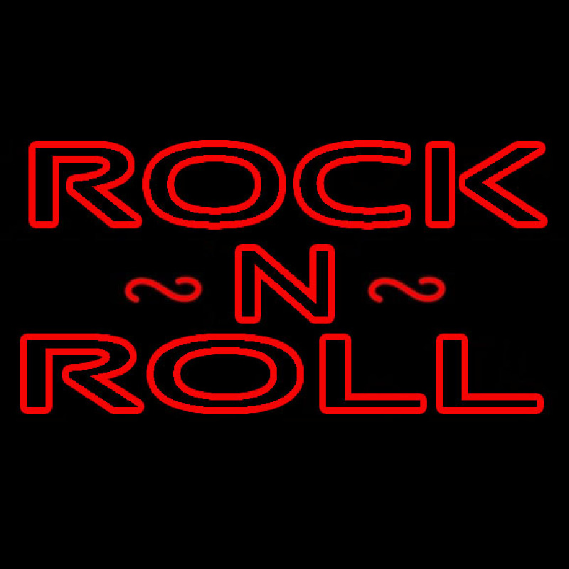 Rock N Roll Red Neontábla