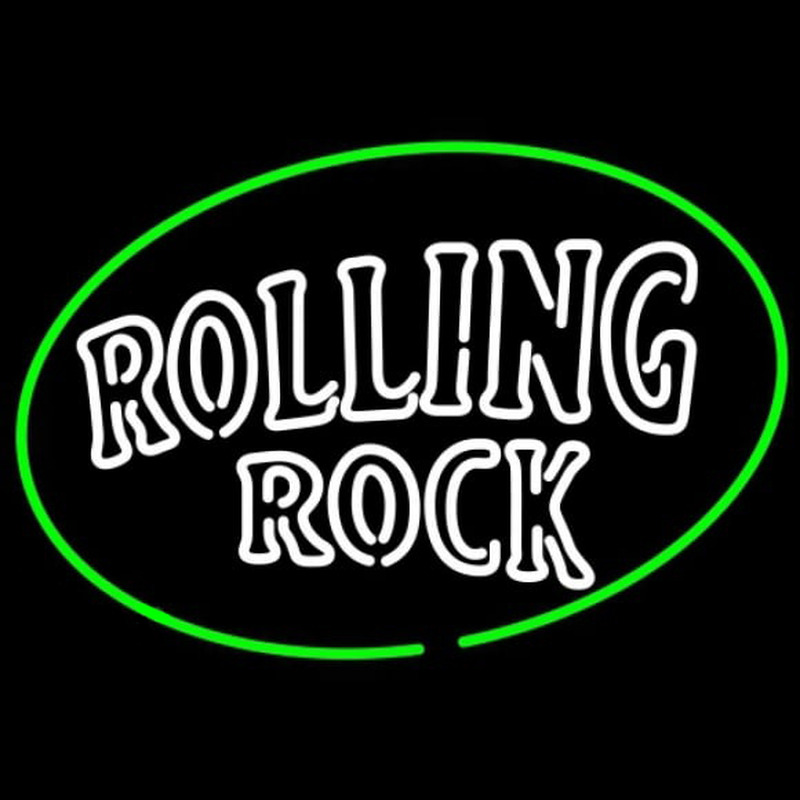 Rolling Rock Classic Large Logo Beer Sign Neontábla