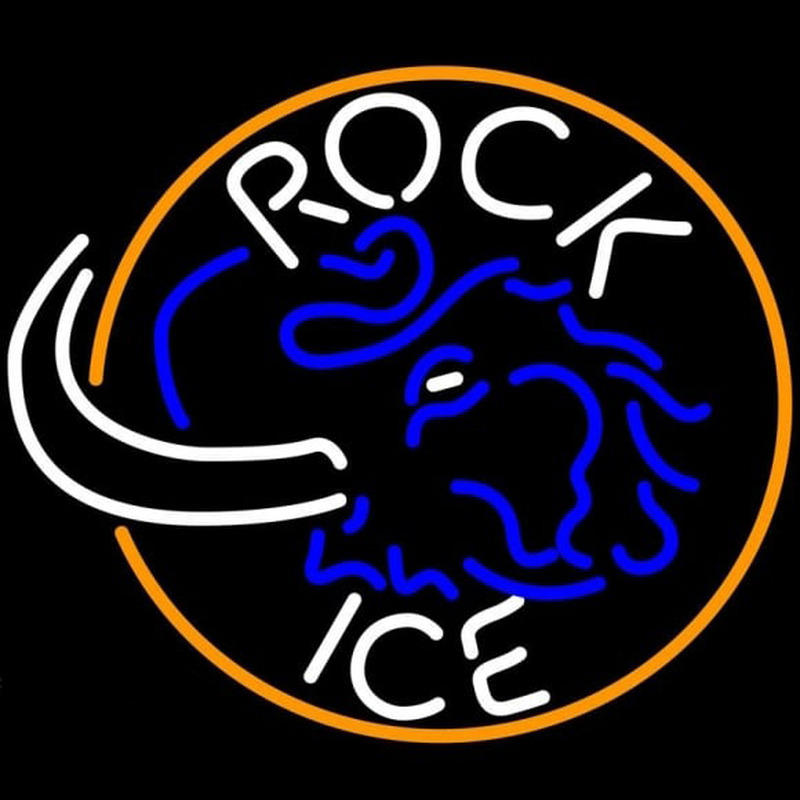 Rolling Rock Ice Elephant Beer Sign Neontábla