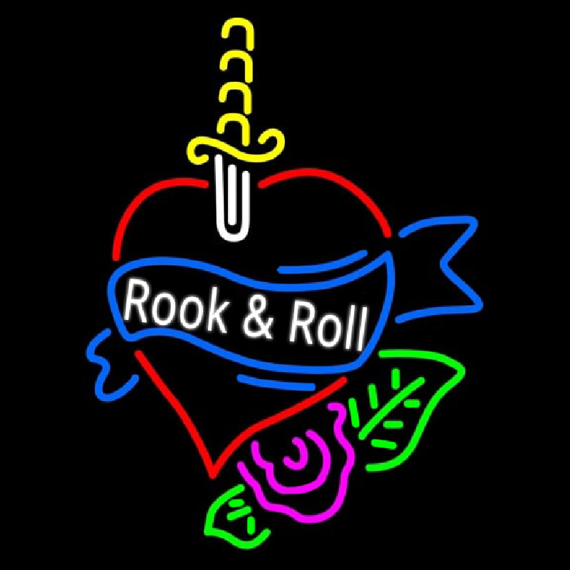Rook And Roll Neontábla