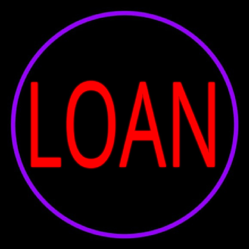 Round Loan Neontábla